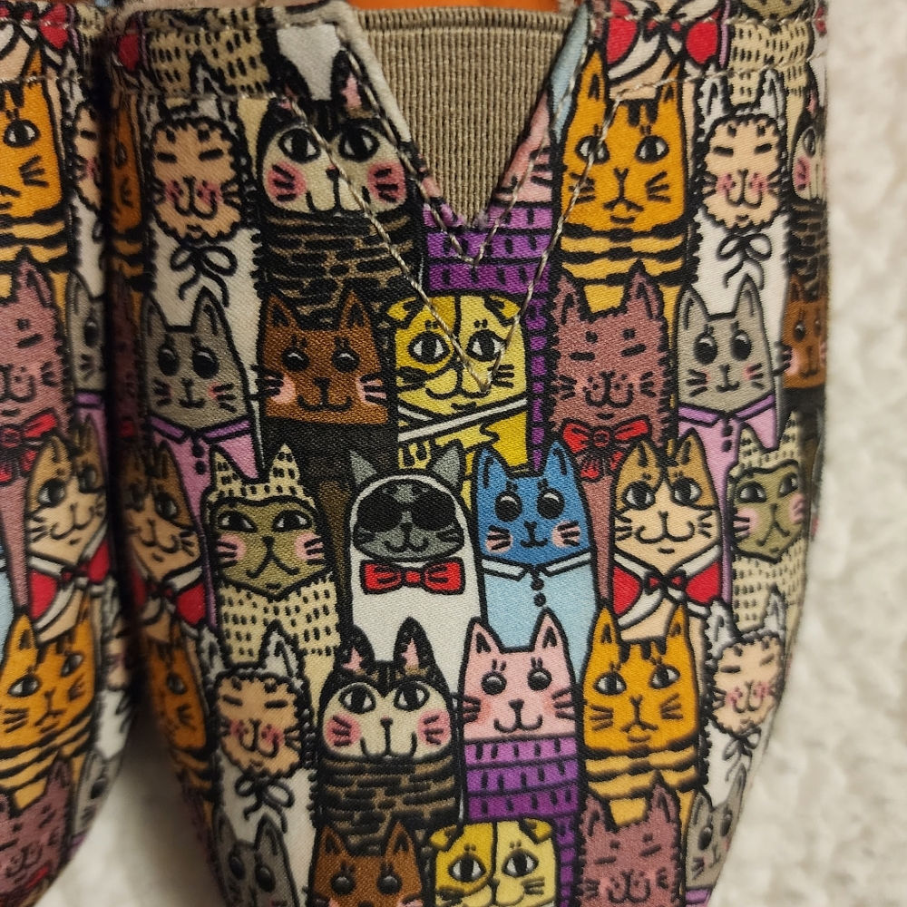 Bobs From Skechers Cat Print Slip On Memory Foam … - image 2